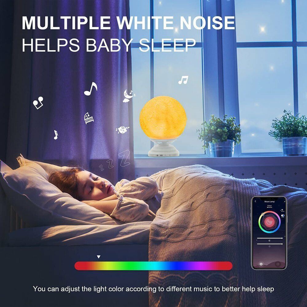 Charming LED Night Light with Remote Bluetooth Speaker (Color Changing)
