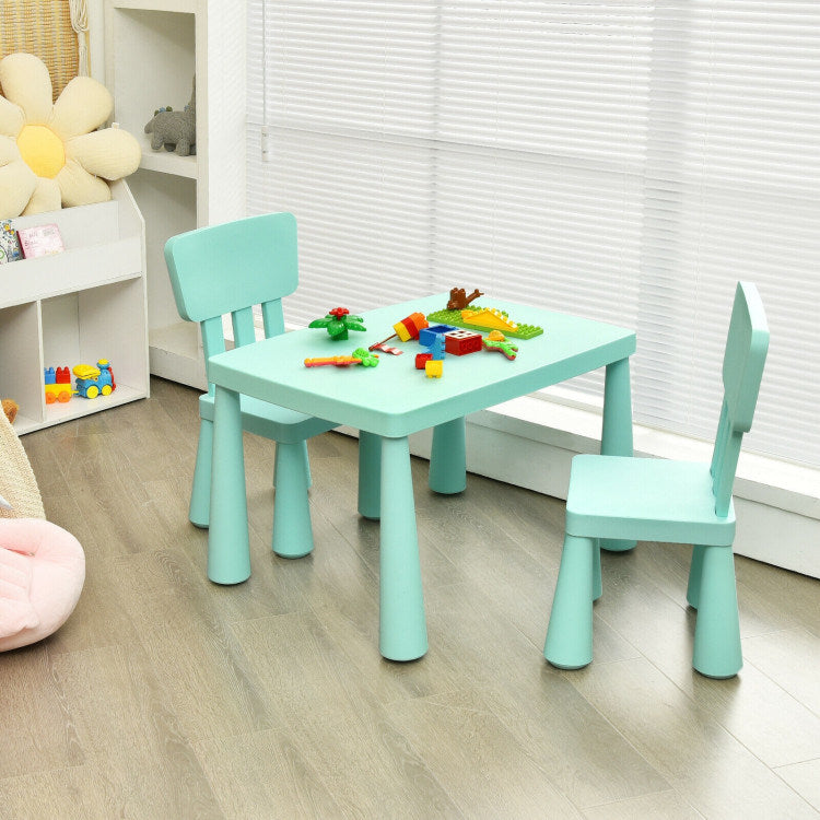 Table and Chair Multi Activity 3 Piece Set for Toddlers (4 Colors)