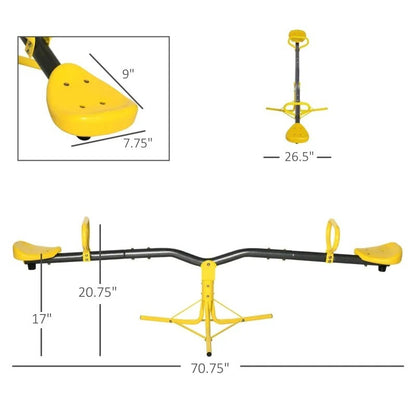 Backyard Swivel Outdoor Playground Seesaw