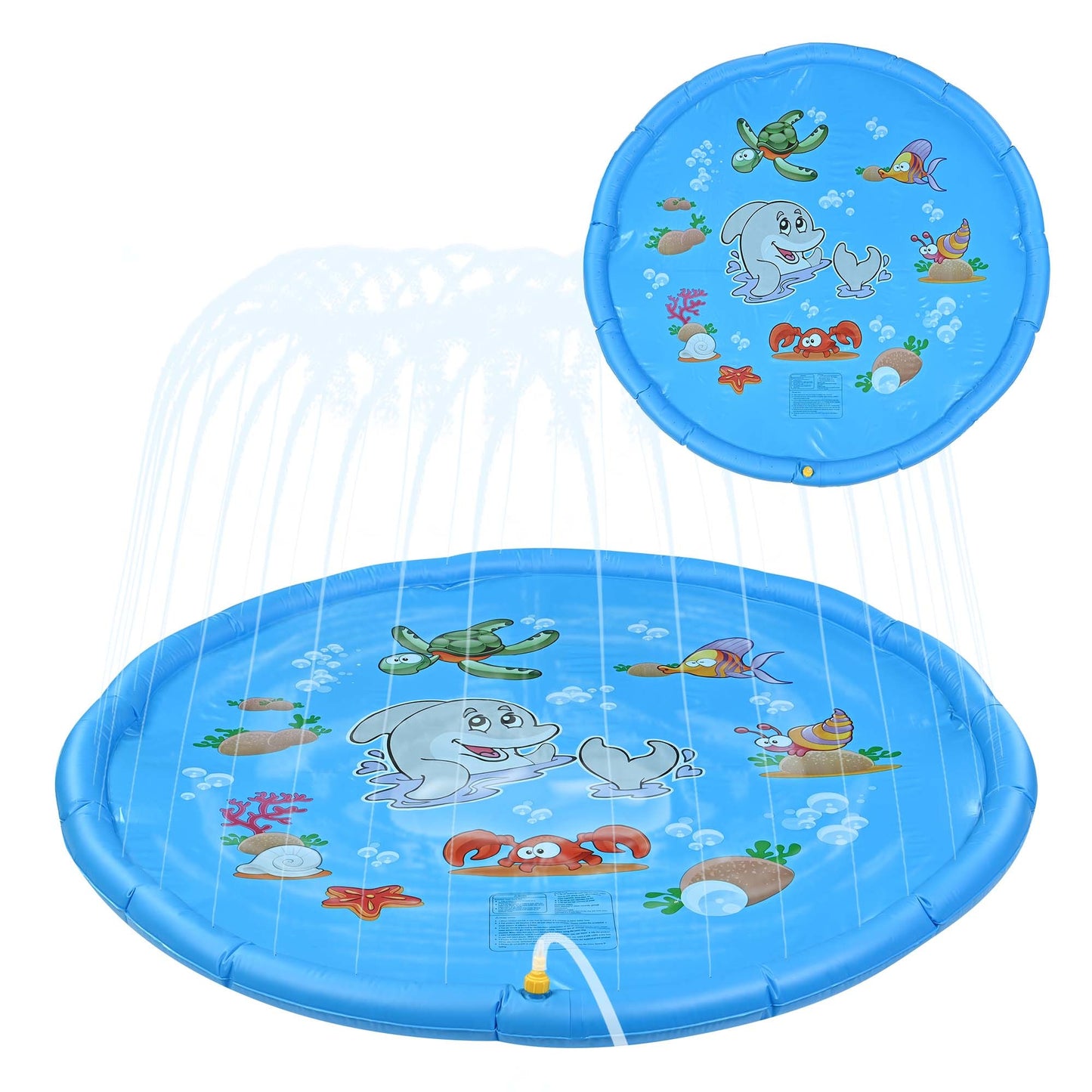 Summer Fun Large Water Splash Pad for Kids