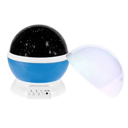 Starry Sky Walls and Ceiling Rotating LED Projector Night Light, Blue and Pink