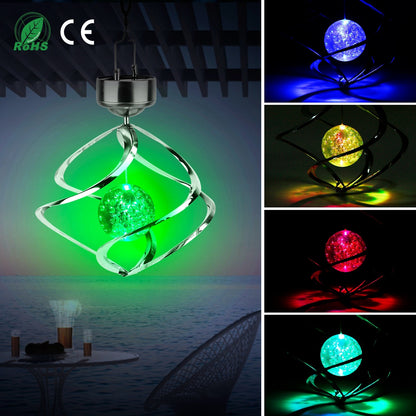 Spiral LED Color Changing Hanging Waterproof Spinner