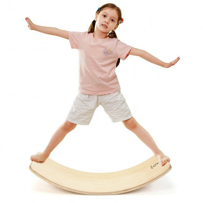 Wooden Wobble Exercise Balance Board for Kids and Adults 450-660 lbs