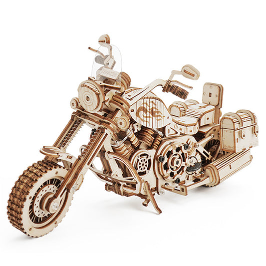 Wooden Robotime 3-D Cruiser Motorcycle Puzzle Teen and Adults