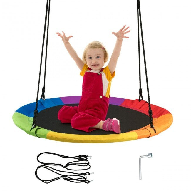 Flying Saucer 40" Outdoor Tree Swing for Kids