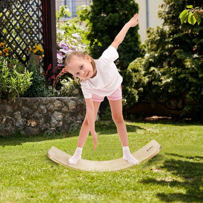 Wooden Wobble Exercise Balance Board for Kids and Adults 450-660 lbs