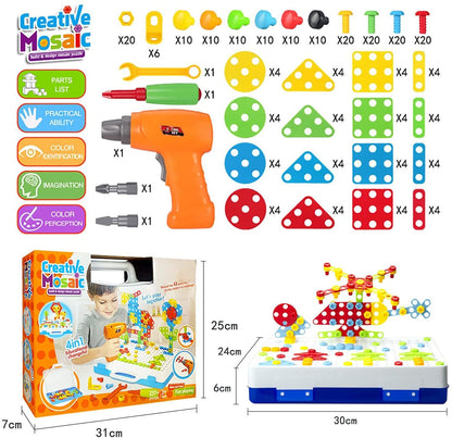 Creative Drill STEM Building and Construction Learning Set, 237 Piece