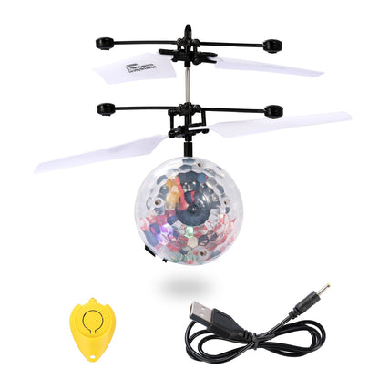 LED Drone Helicopter Flying Ball for Kids