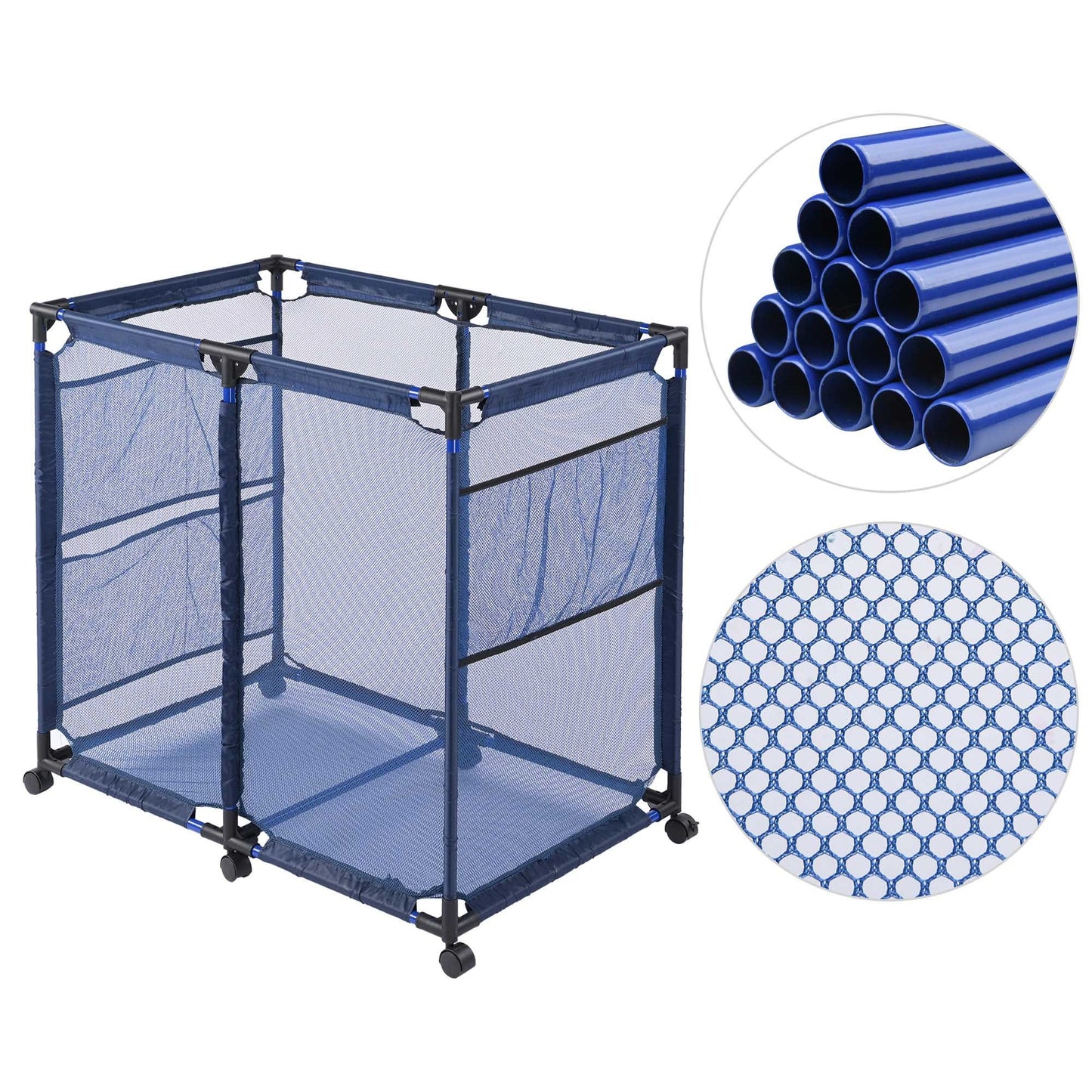 Mesh Waterproof Storage Organizer Container for Outside Toys