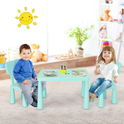 Table and Chair Multi Activity 3 Piece Set for Toddlers (4 Colors)