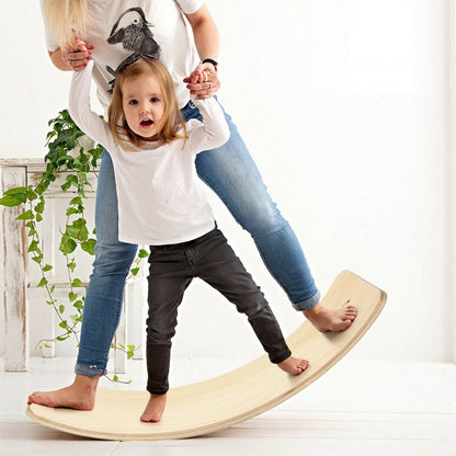 Wooden Wobble Exercise Balance Board for Kids and Adults 450-660 lbs