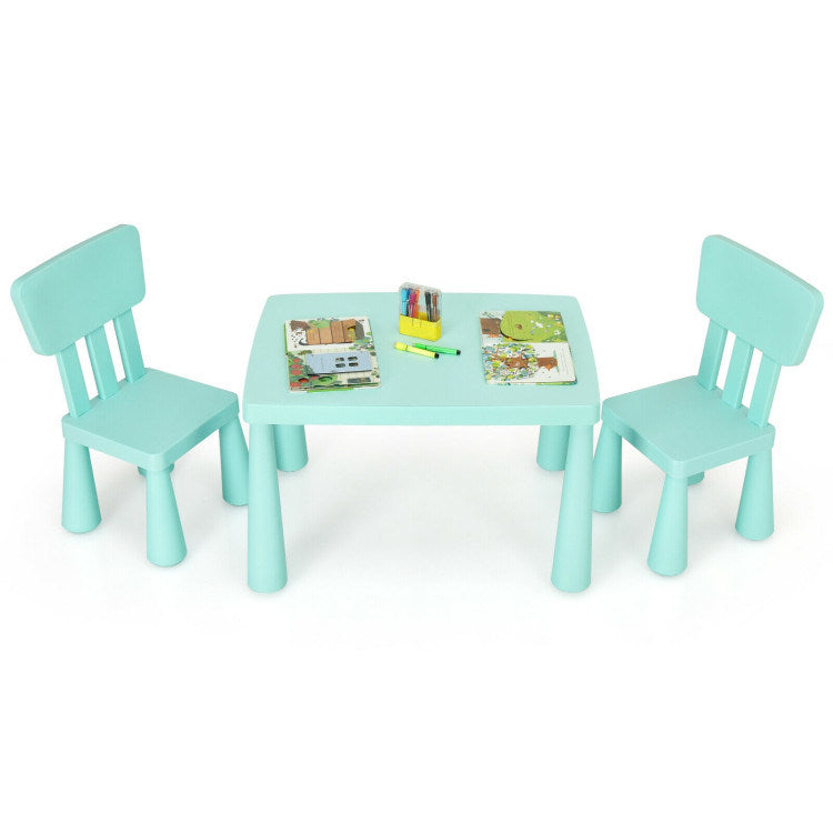 Table and Chair Multi Activity 3 Piece Set for Toddlers (4 Colors)