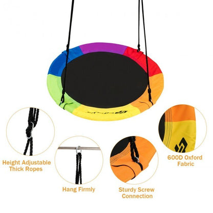 Flying Saucer 40" Outdoor Tree Swing for Kids