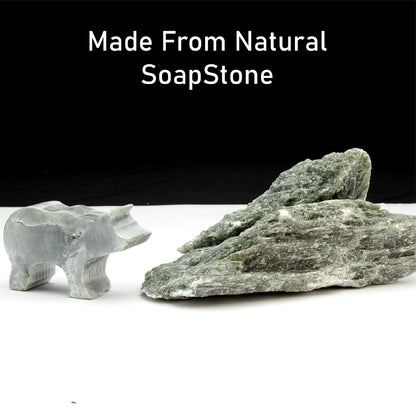 Soapstone Carving Kit for Kids and Adults, Wild Bear