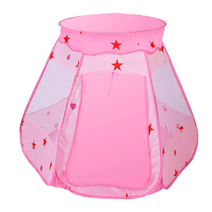 Kids Pop-Up Castle Tent Playhouse for Pink or Blue