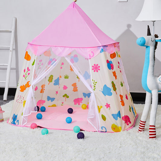 Kids Princess Castle Tent Playhouse, Pink