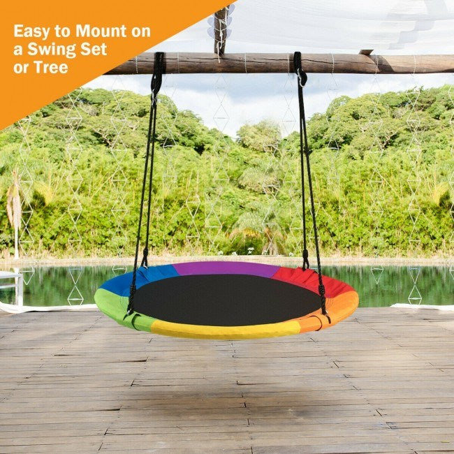 Flying Saucer 40" Outdoor Tree Swing for Kids