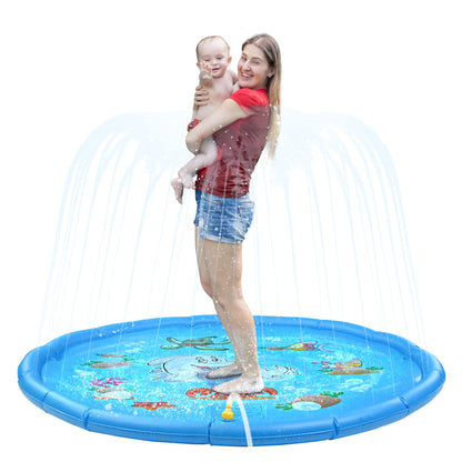 Summer Fun Large Water Splash Pad for Kids