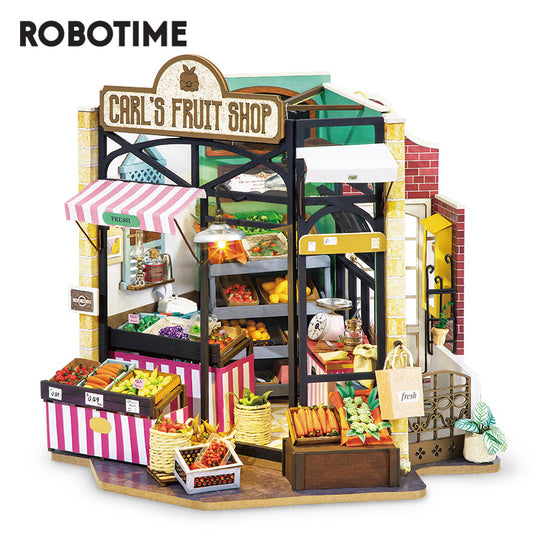 Model Craft 3D Dollhouse Miniature Kit, Fruit Shop