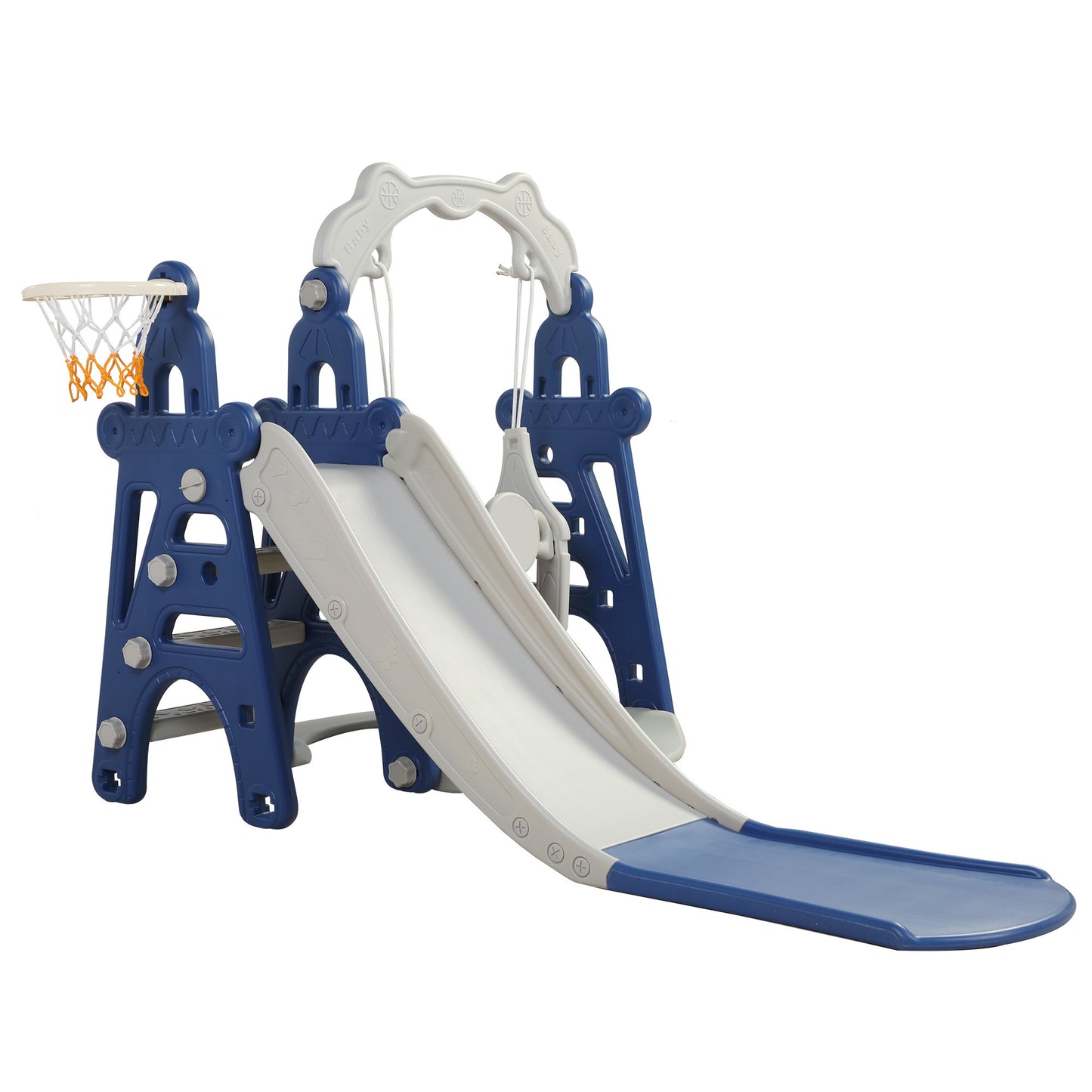 Swing Slide Activity 3:1 Set with Basketball Hoop for Toddlers (2 Colors)