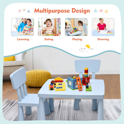 Table and Chair Multi Activity 3 Piece Set for Toddlers (4 Colors)