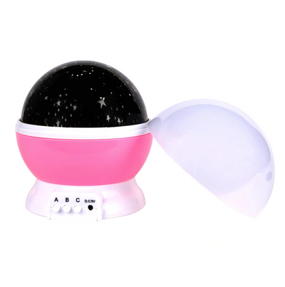 Starry Sky Walls and Ceiling Rotating LED Projector Night Light, Blue and Pink