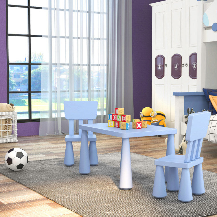 Table and Chair Multi Activity 3 Piece Set for Toddlers (4 Colors)