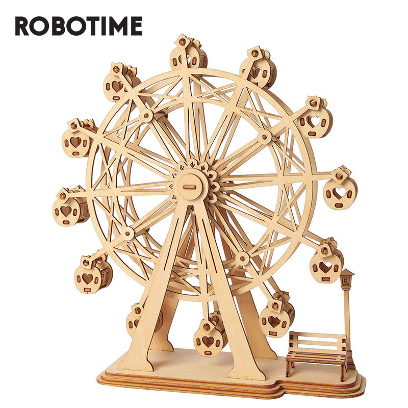 Wooden Robotime 3-D Ferris Wheel Puzzle Teen and Adults