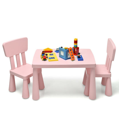 Table and Chair Multi Activity 3 Piece Set for Toddlers (4 Colors)