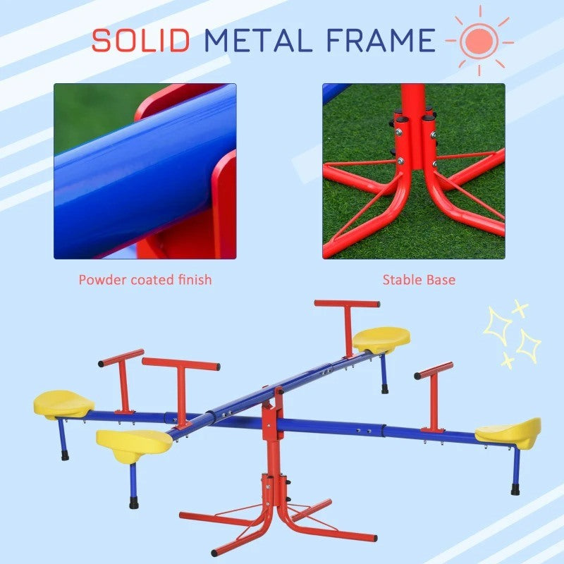 Backyard Multiple Kids Outdoor Playground Seesaw