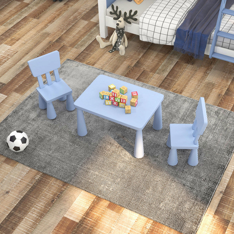 Table and Chair Multi Activity 3 Piece Set for Toddlers (4 Colors)