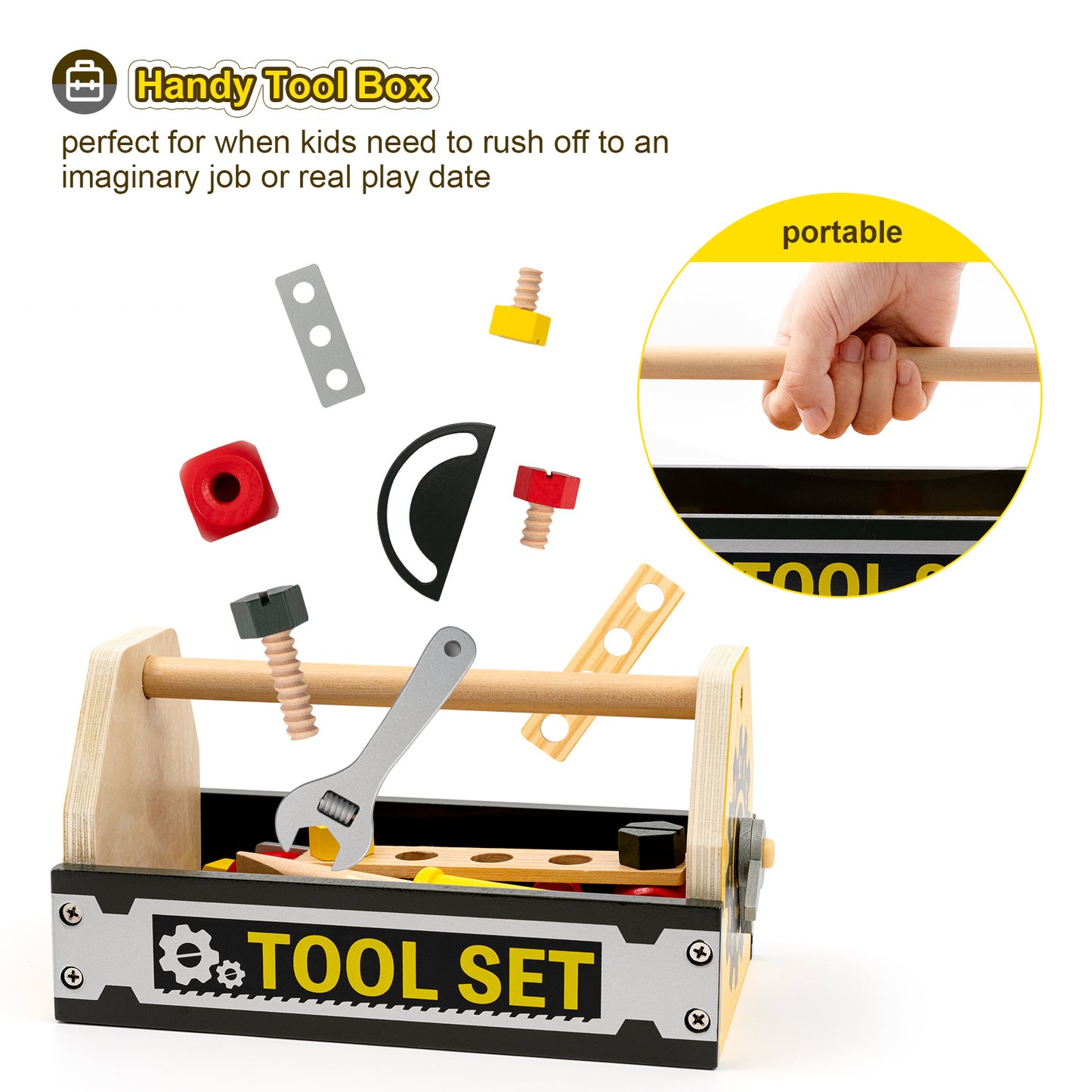 Workbench Toolbox with Tools for Toddlers (3+)