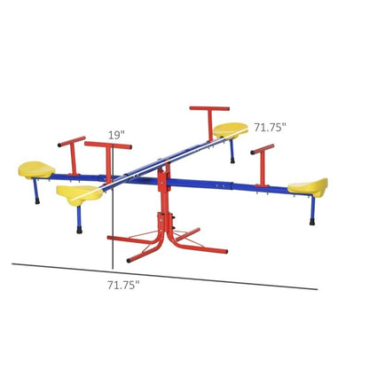 Backyard Multiple Kids Outdoor Playground Seesaw