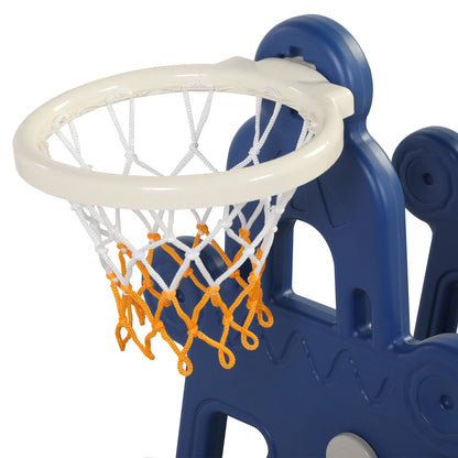 Swing Slide Activity 3:1 Set with Basketball Hoop for Toddlers (2 Colors)