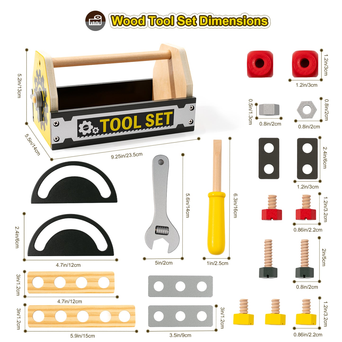 Workbench Toolbox with Tools for Toddlers (3+)