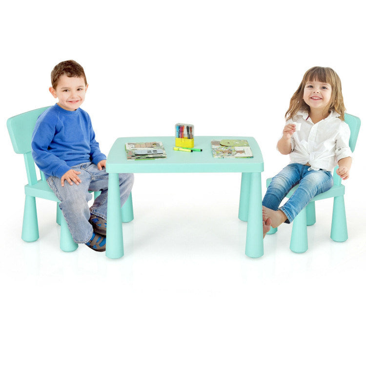 Table and Chair Multi Activity 3 Piece Set for Toddlers (4 Colors)