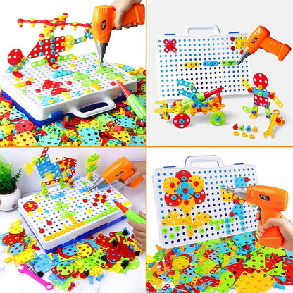 Creative Drill STEM Building and Construction Learning Set, 237 Piece