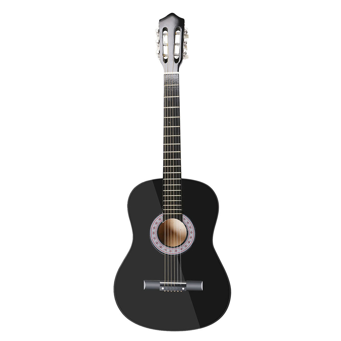 Six String Acoustic Steel Guitar Beginner with Guitar Bag, Black