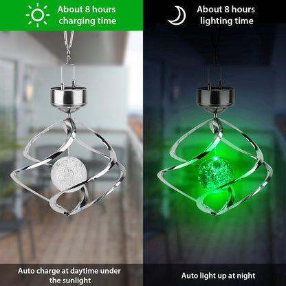 Spiral LED Color Changing Hanging Waterproof Spinner