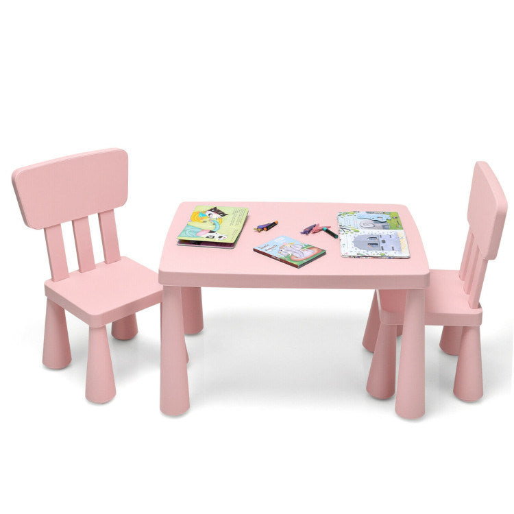 Table and Chair Multi Activity 3 Piece Set for Toddlers (4 Colors)