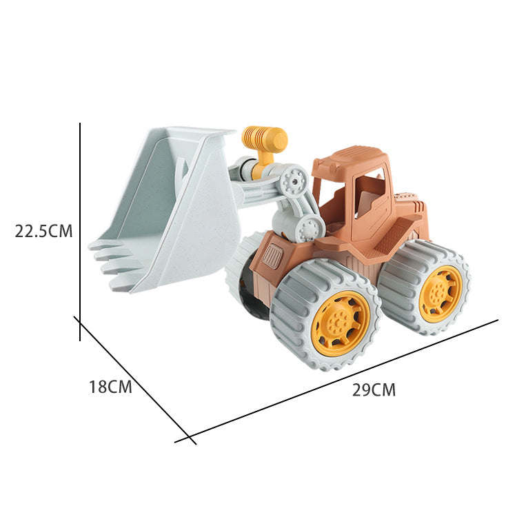 Wheat Straw Environmentally Friendly Beach Tractor Dredger Toy for Kids