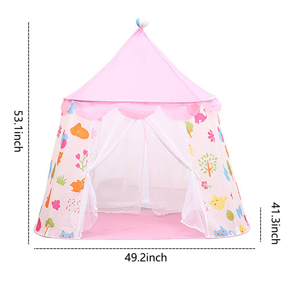 Kids Princess Castle Tent Playhouse, Pink