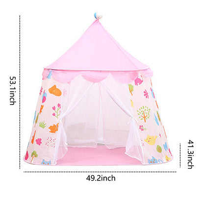 Kids Princess Castle Tent Playhouse, Pink